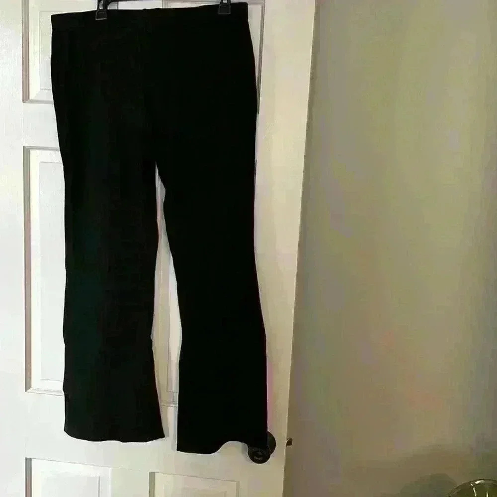 Clara Sun Woo ponte knit boot cut pant -black size XL - Picture 2 of 4